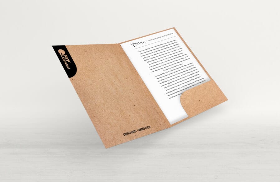 carpeta kraft oficio